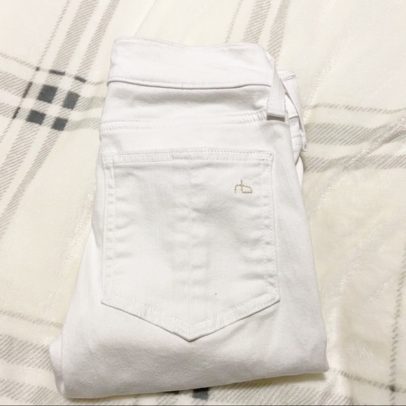 Rag & Bone Hyde Leather Panel Skinny Jeans - Picture 4 of 11